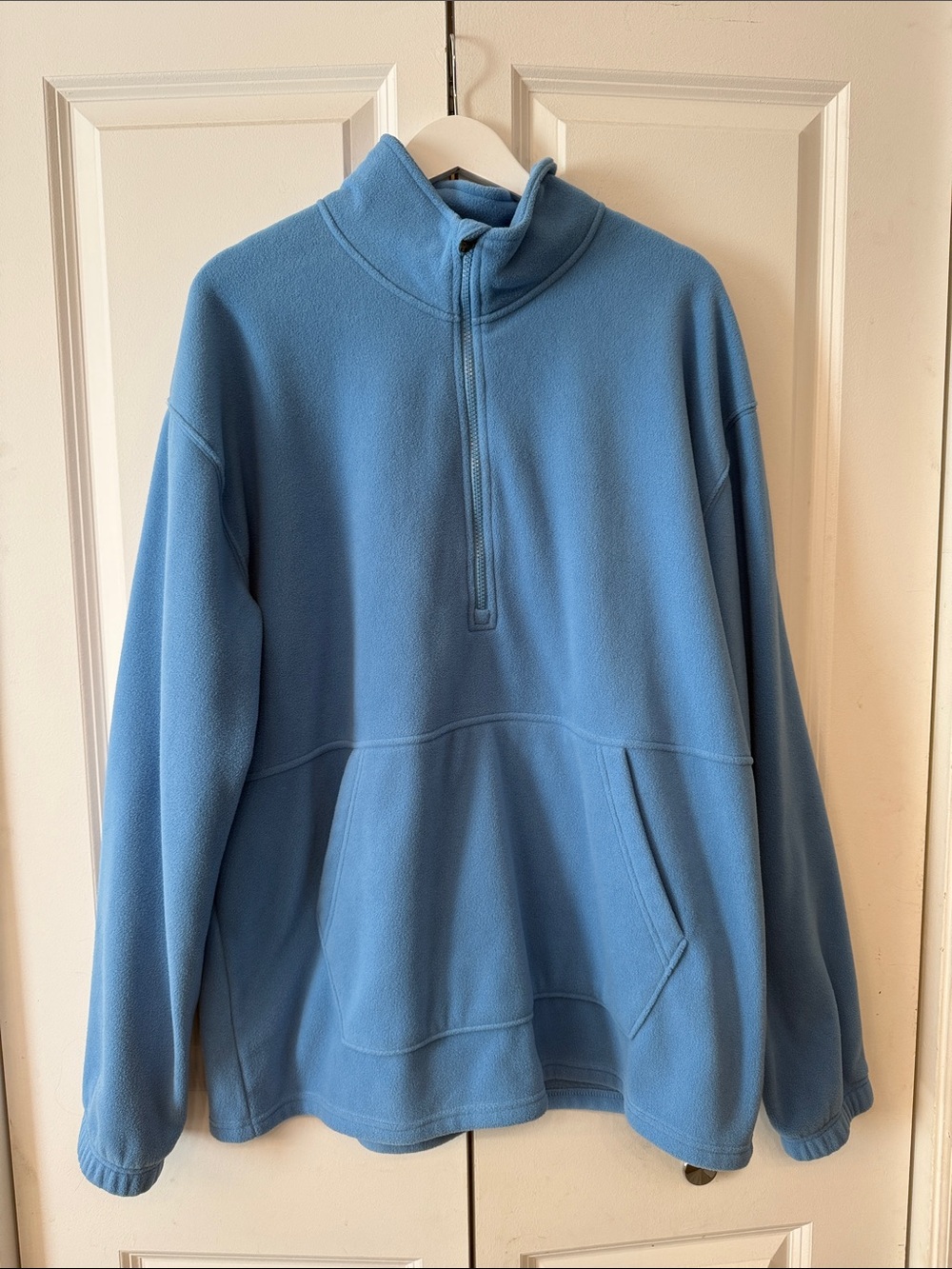 Xersion Light Blue Men’s Quarter-Zip Fleece Pullover. NWOT.